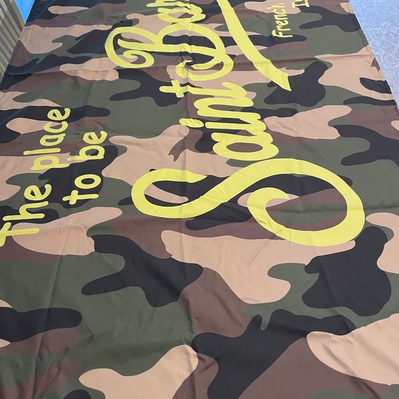 MC2 Saint Barth Aidan Camo-Print Beach Towel - Picture 4 of 7
